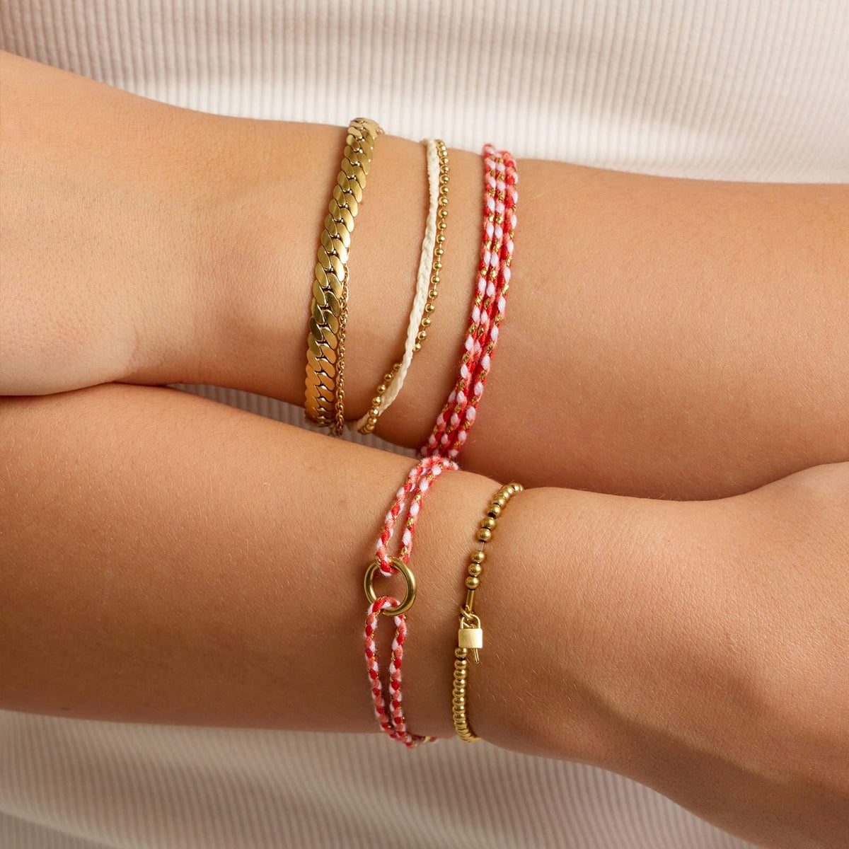 Lock and Key Stretch Bracelet