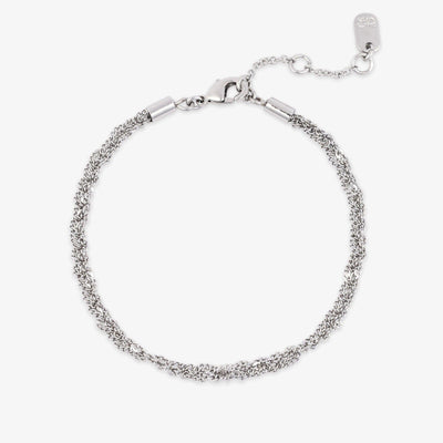 Layered Twisted Rope Chain Bracelet