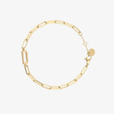 Initial Paperclip Chain Bracelet