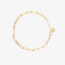 Initial Paperclip Chain Bracelet