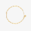 Initial Paperclip Chain Bracelet