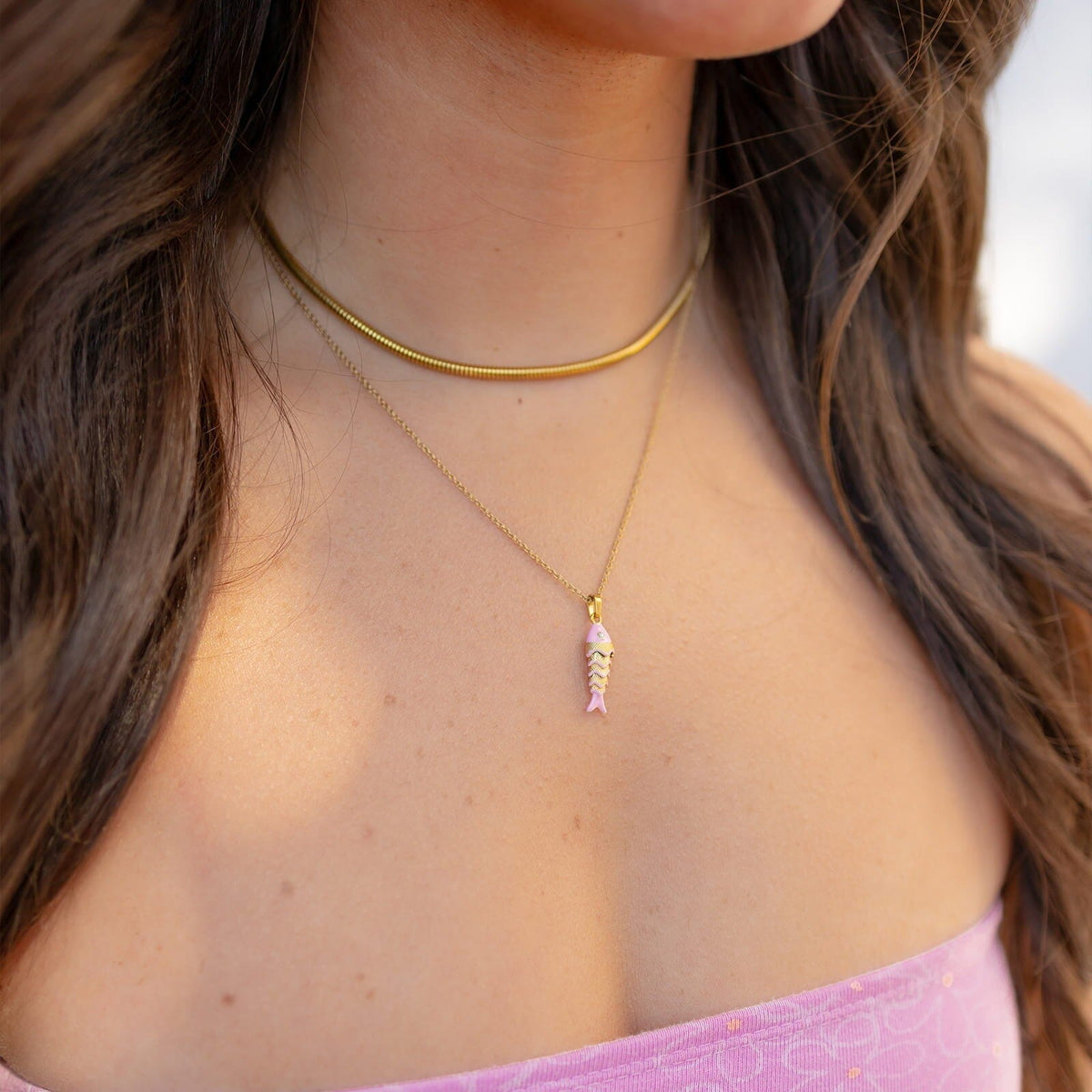 Koi Fish Pendant Necklace