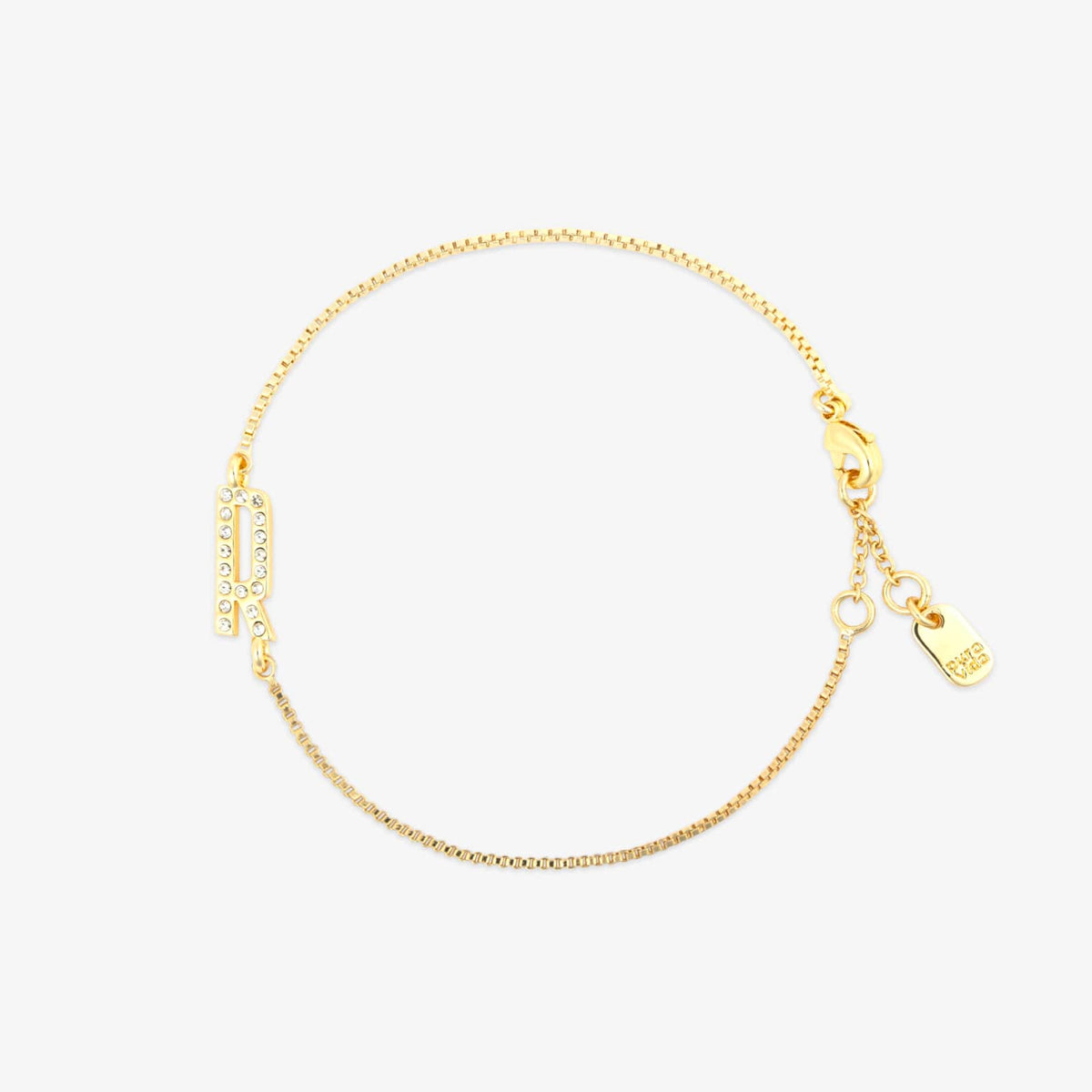 Pavé Initial Chain Bracelet