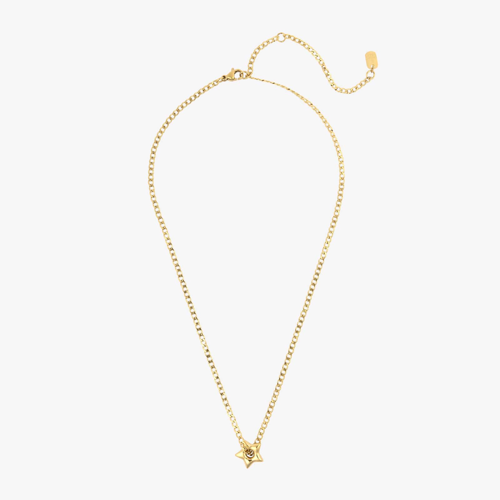 Puffy Star Chain Necklace