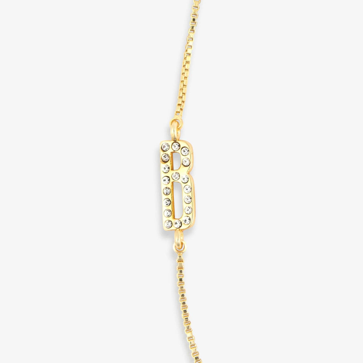 Pavé Initial Box Chain Choker