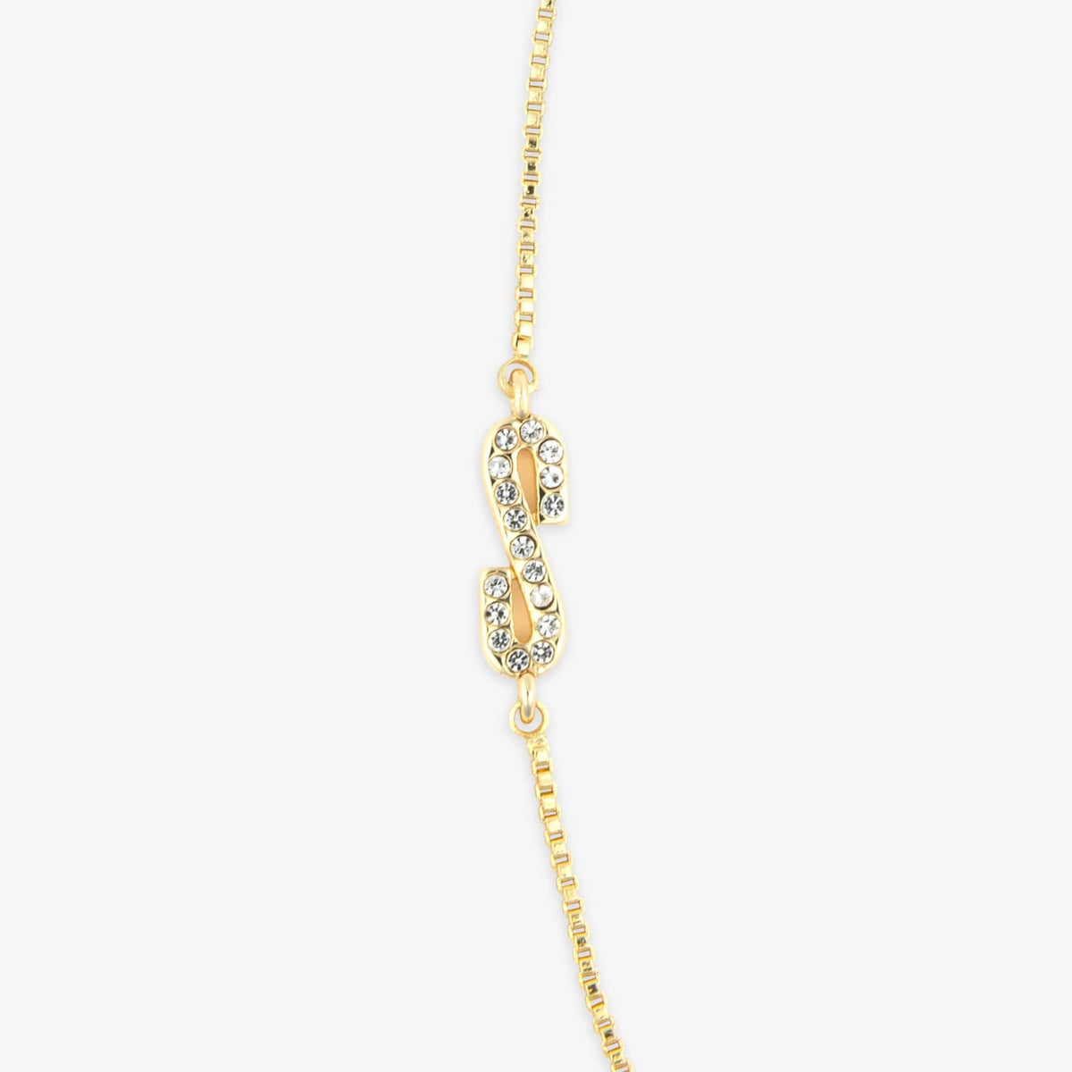Pavé Initial Box Chain Choker