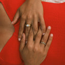 Wavy Pavé Ring Stack