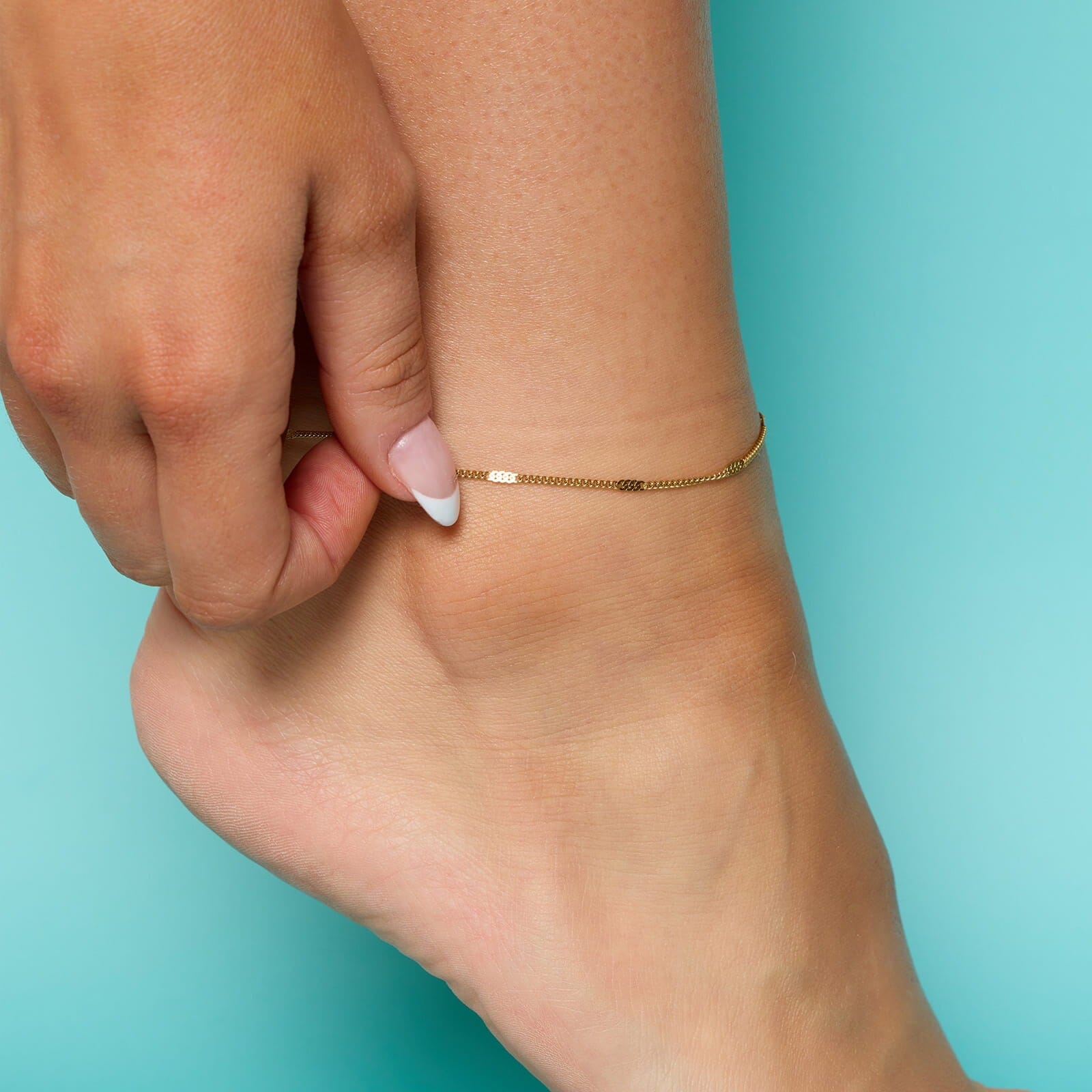 Delicate Station Chain Anklet