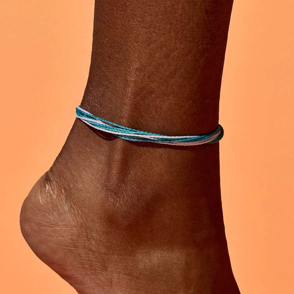 Ankle String Beachside Blue String Anklet