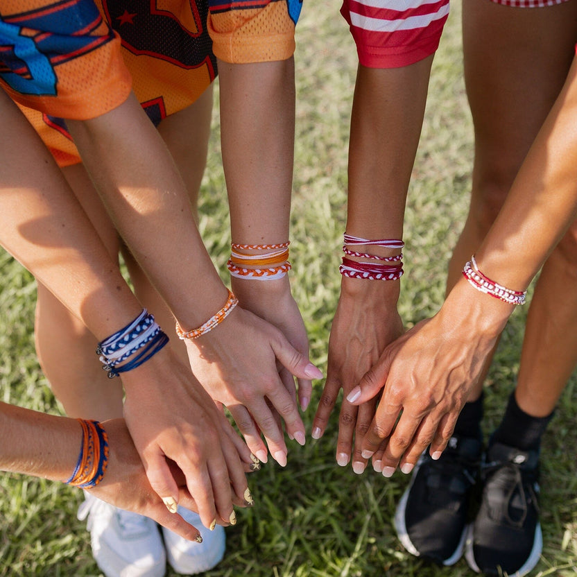 Red & White Bracelets