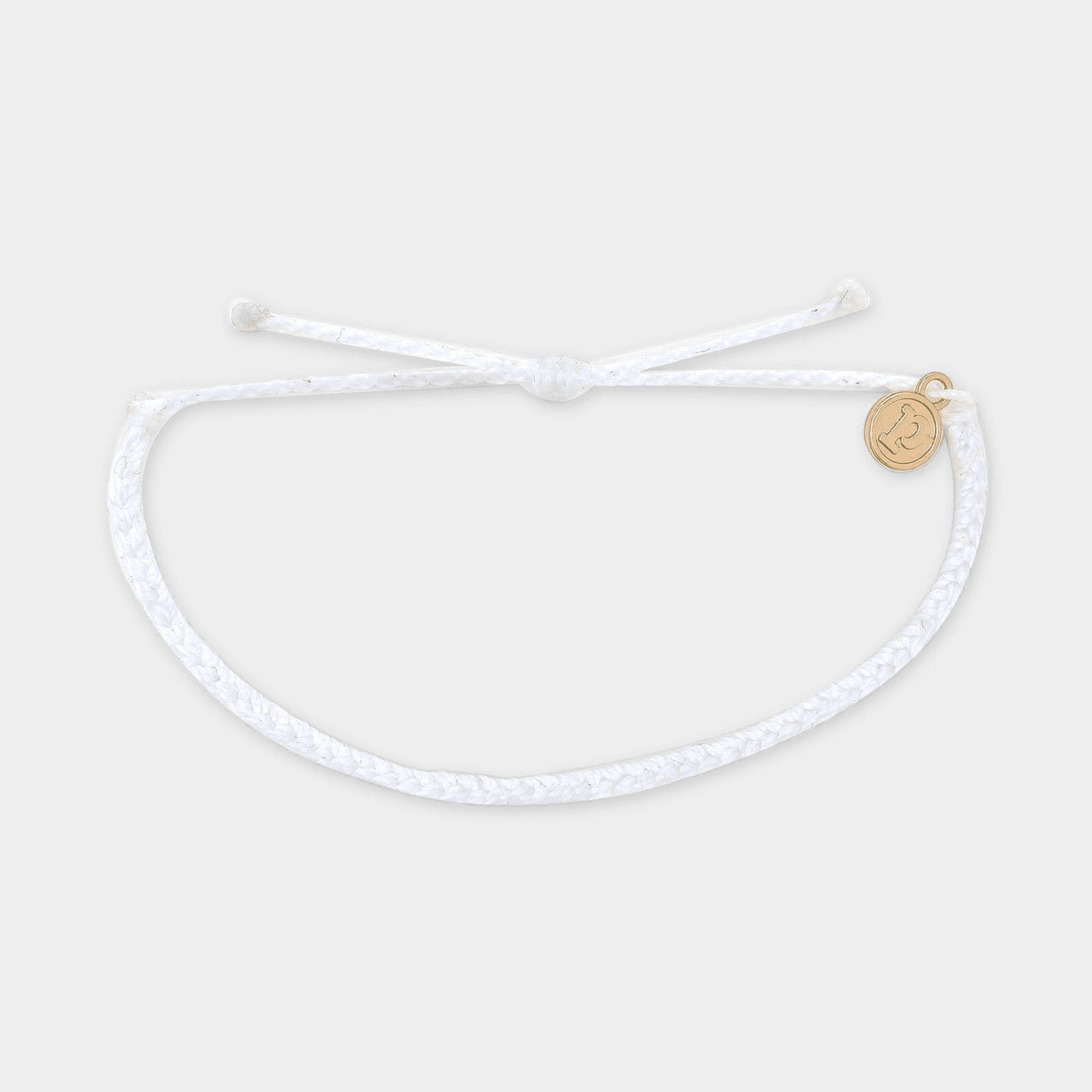 Solid Mini Braided Bracelet - White