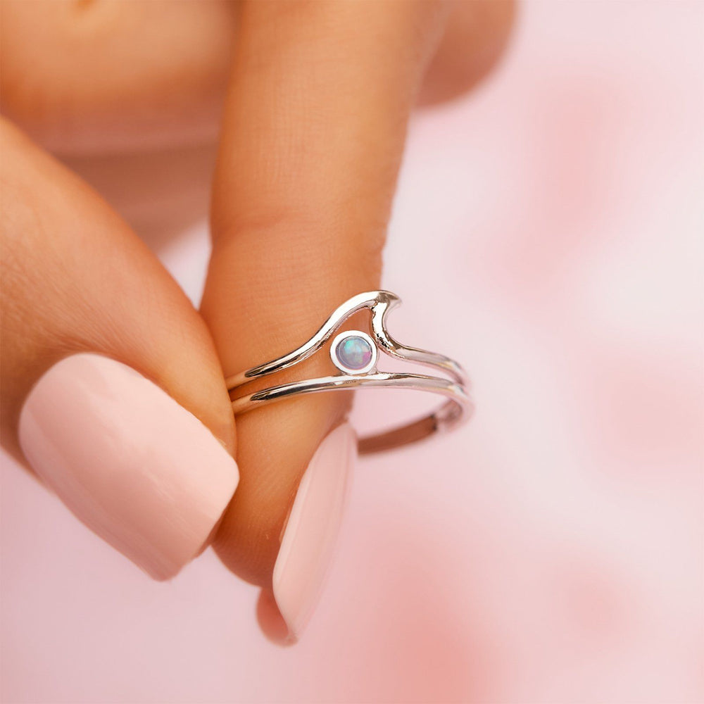 Opal Wave Ring 5