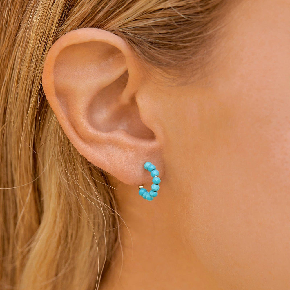 Turquoise Hoop Earrings 3