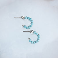 Turquoise Hoop Earrings Gallery Thumbnail
