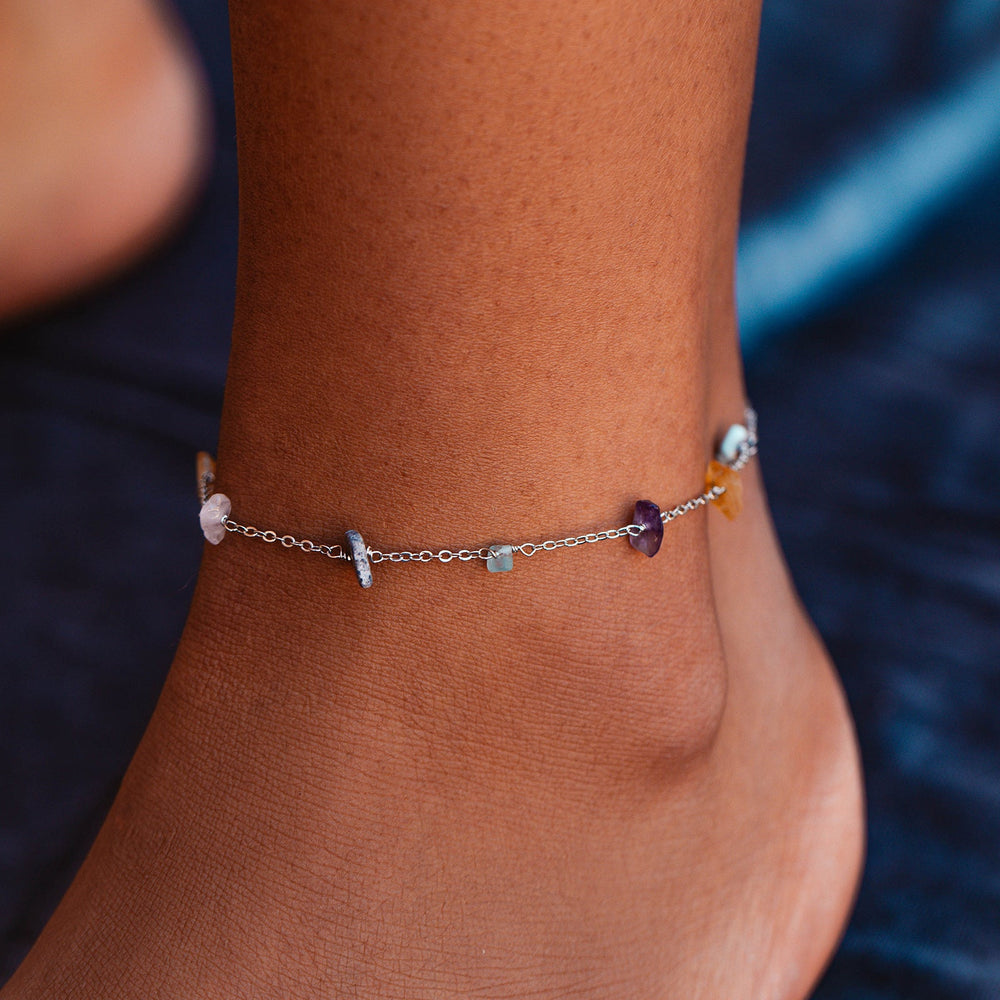 Thin Heart Friendship Bracelet/Anklet in Pink, Purple, or Red