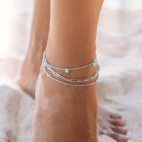 Isla Multi Chain Anklet Gallery Thumbnail