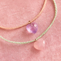 Stone Heart Charm Bracelet Gallery Thumbnail