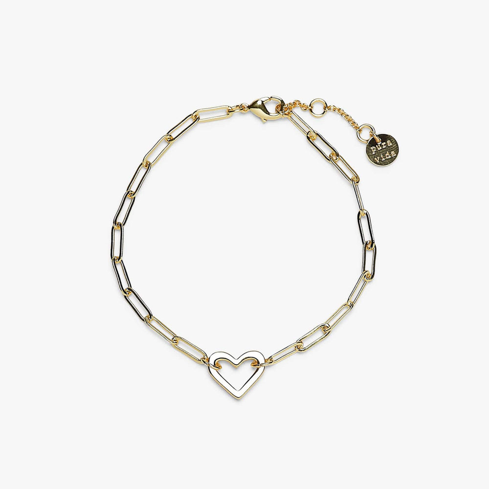 Buy Fashion Frill Exclusive Silver Heart Love Couples Friendship Chain  Bracelet For Men Boys Girls Online at Best Prices in India - JioMart.