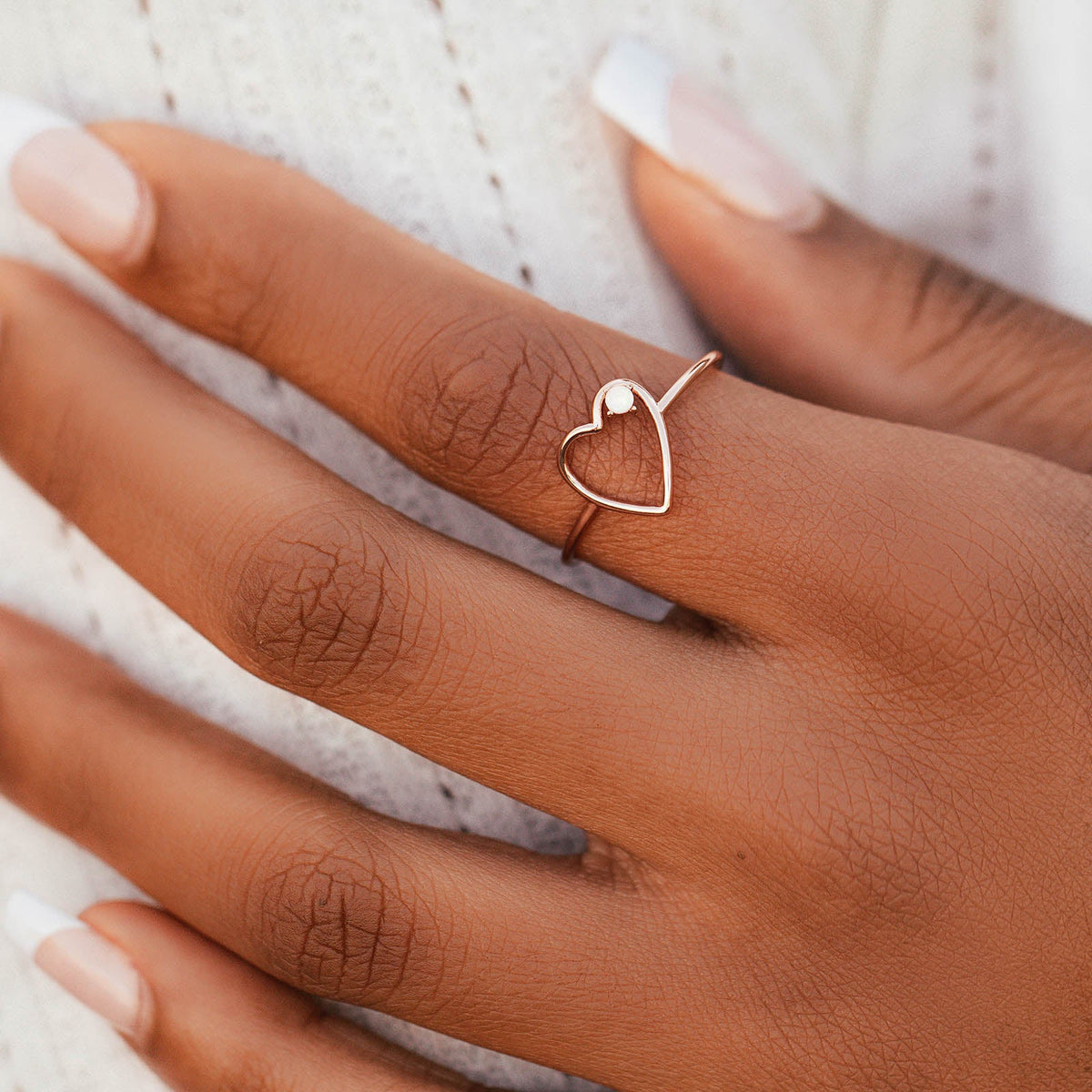 Sweetheart Stone Ring