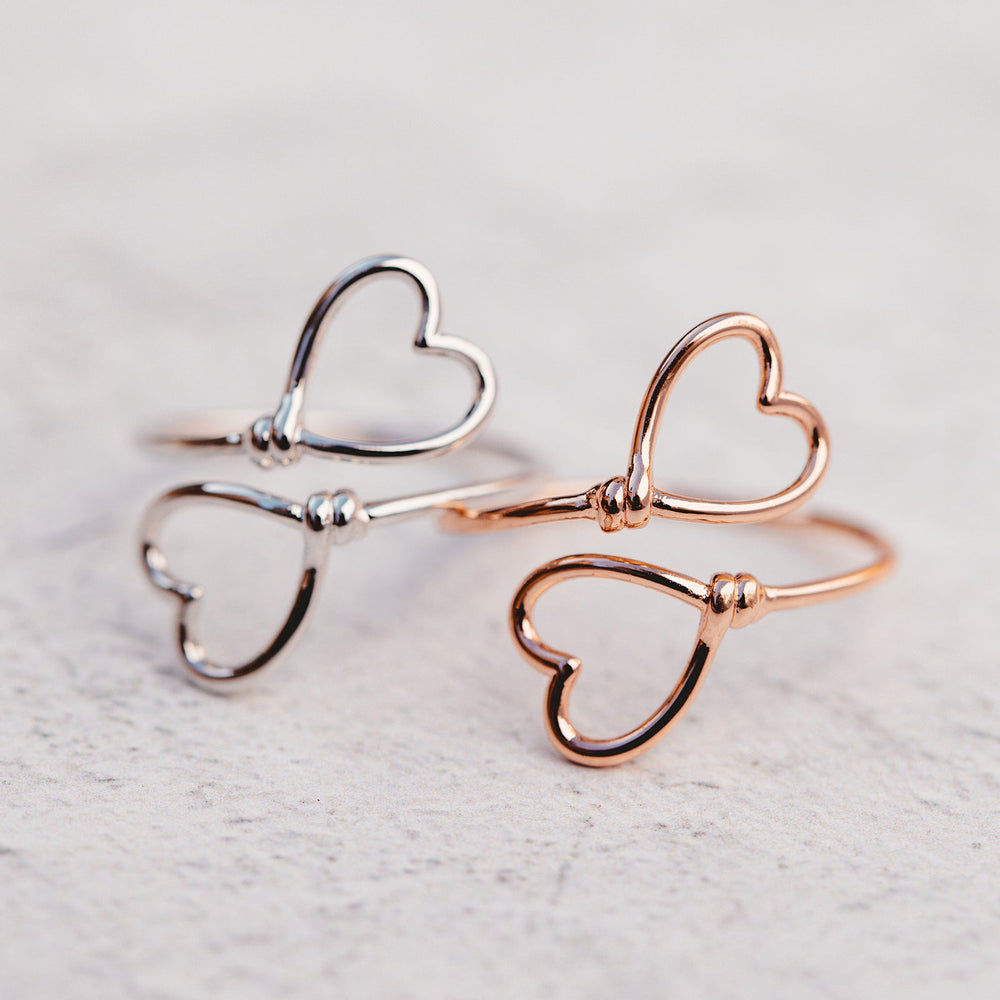 Heart Wire Wrap Ring 5