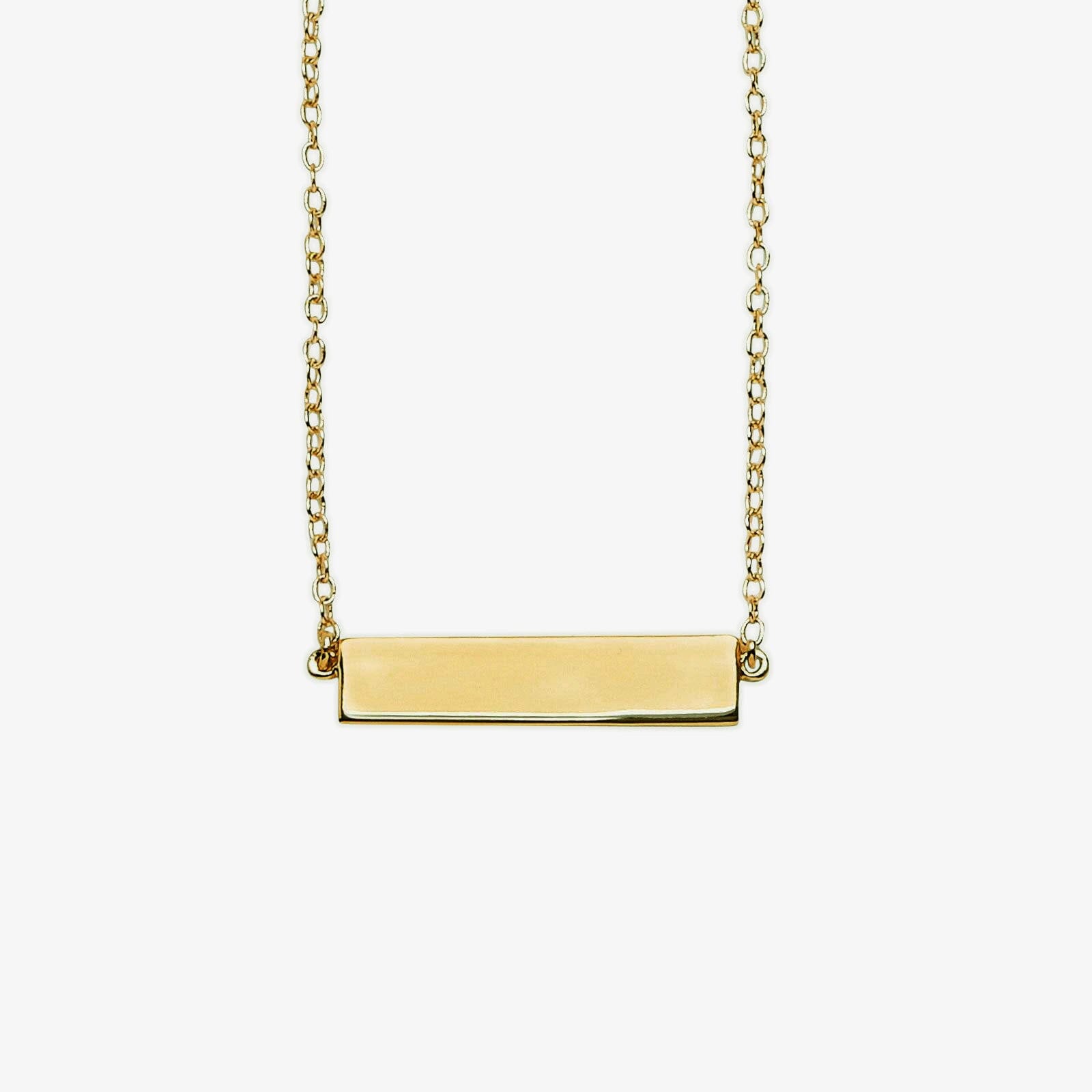 Engravable Bar Necklace - Gold