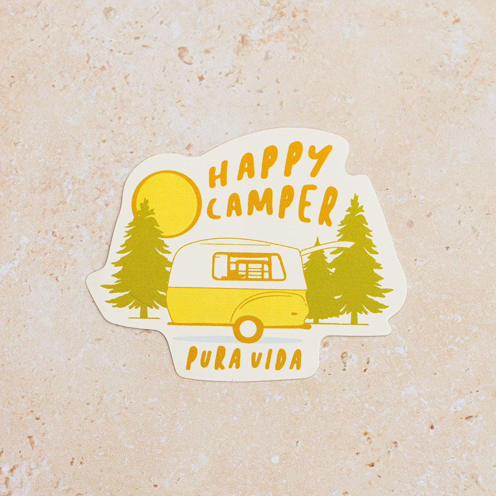 PV Happy Camper Sticker 3