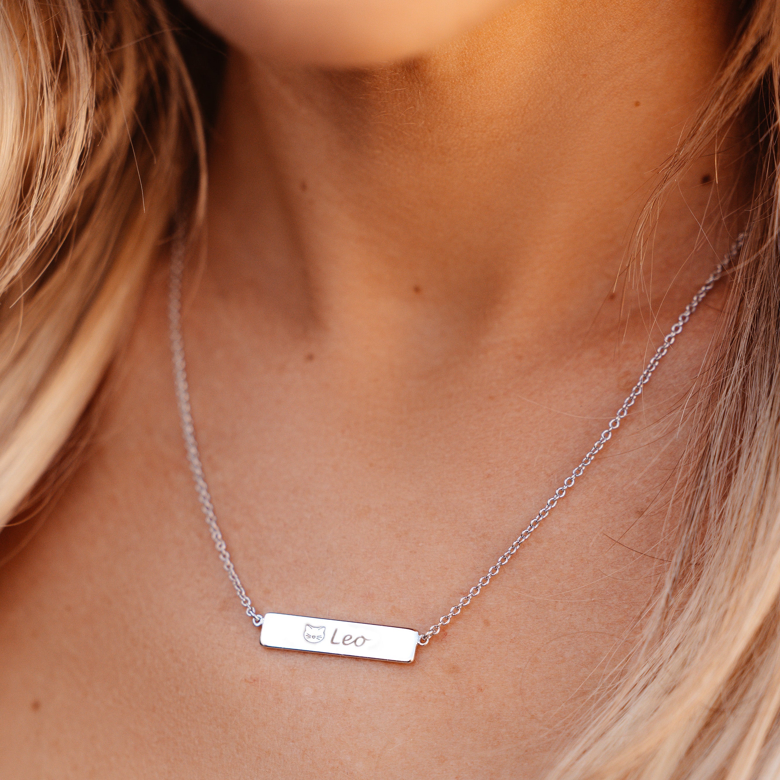Buy Personalized Name Necklace with Bar Pendant and Adjustable Chain -  Cuboid Customized Name Necklace Man and Women's Design - Couple's Necklace  (Black) at Amazon.in