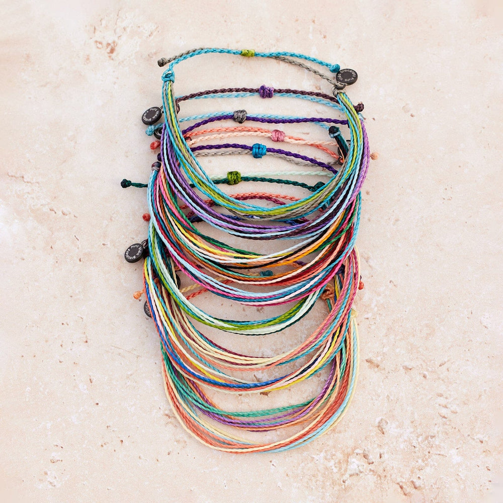 Custom Waterproof Wax String Bracelets | Pura Vida Inspired Bracelets | Multicolored 