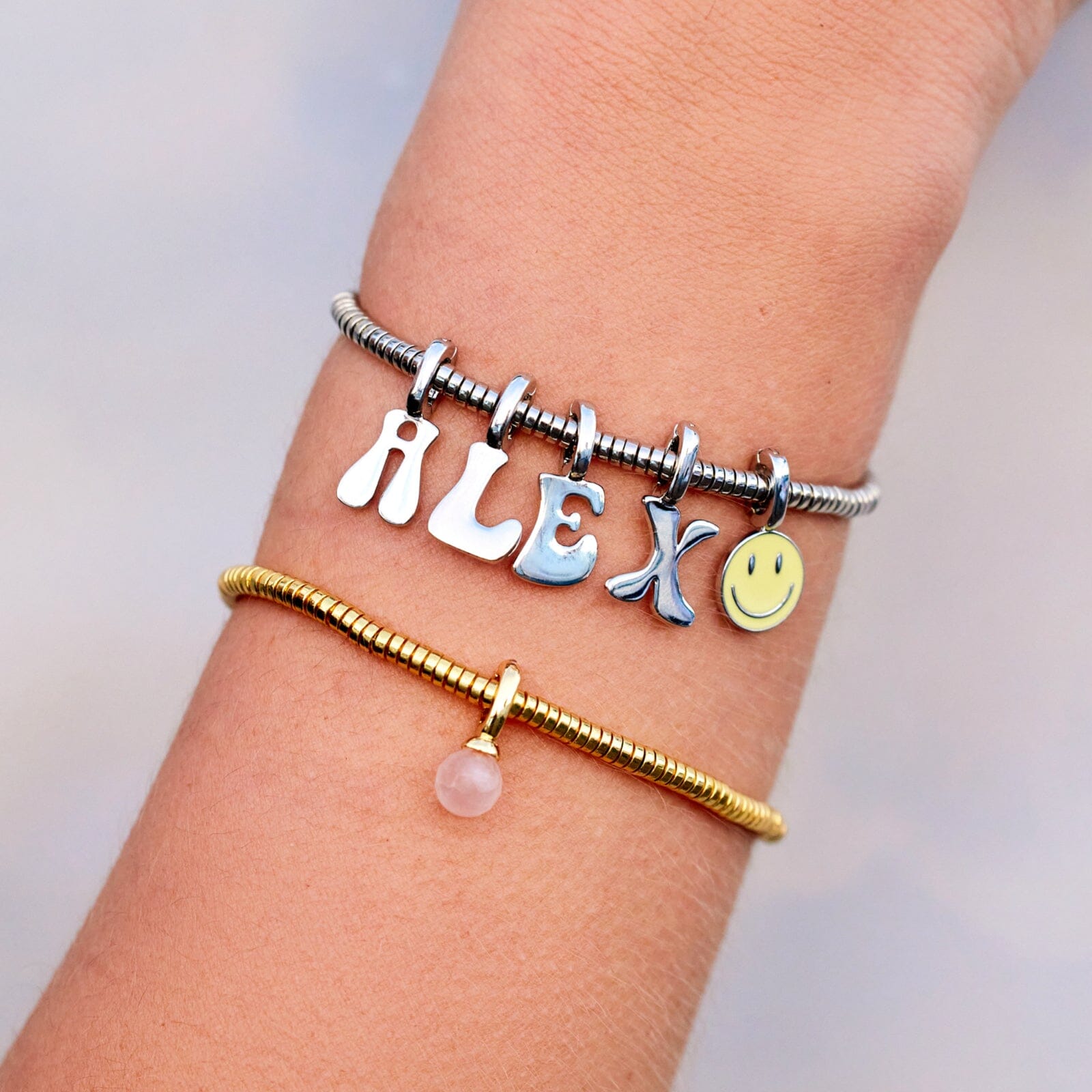 Harper Disc Bead Stretch Bracelet - Main Image