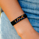 Woven Seed Bead Love Bracelet