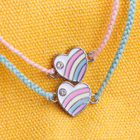 Pastel Vintage Heart Charm Bracelet Gallery Thumbnail