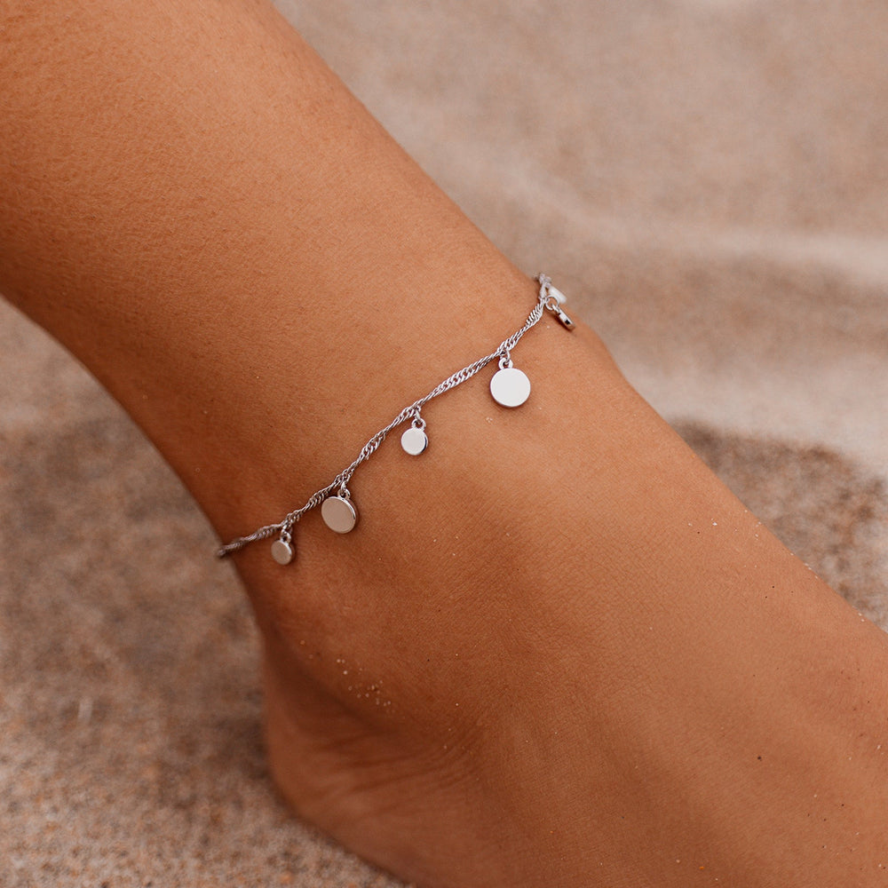 Mixed Mini Coins Chain Anklet 2