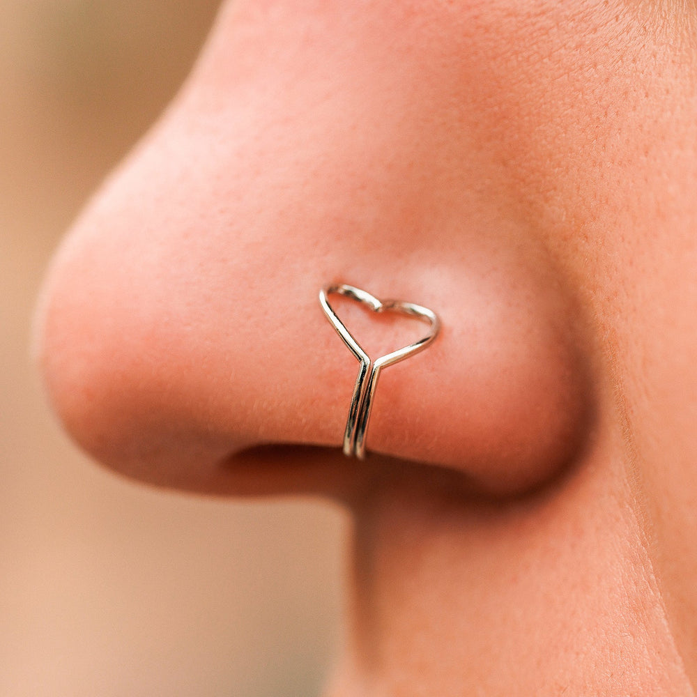 Septum Silver Nose Ring – SILBERUH