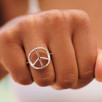 Peace Sign Ring Gallery Thumbnail