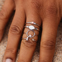 Crystal Sky Ring Stack