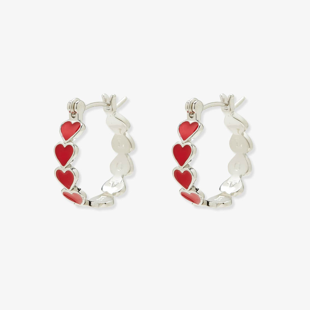 Love Hearts Hoop Earrings 1