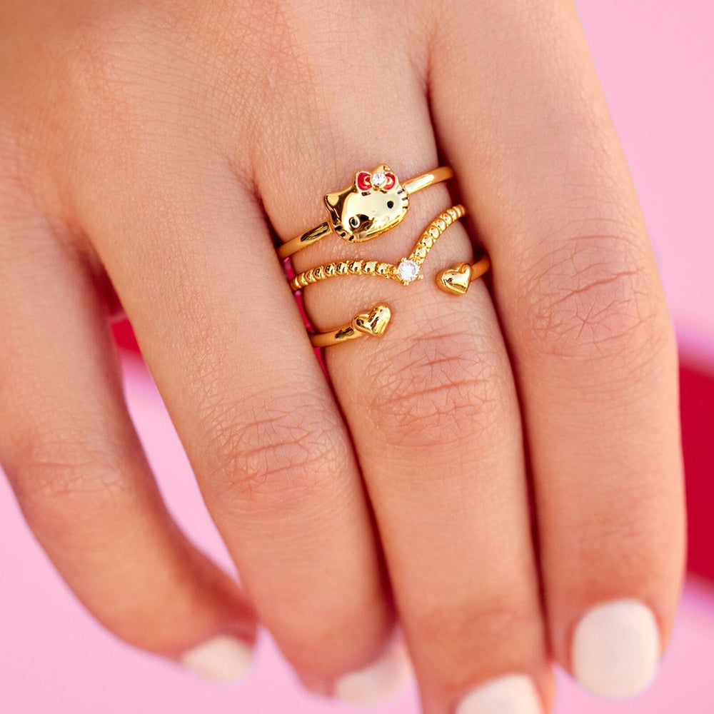 Hello Kitty Delicate Ring Stack 3