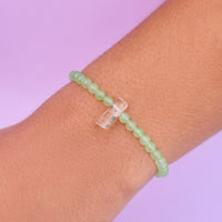 Green Quartz Intention Stretch Bracelet Gallery Thumbnail