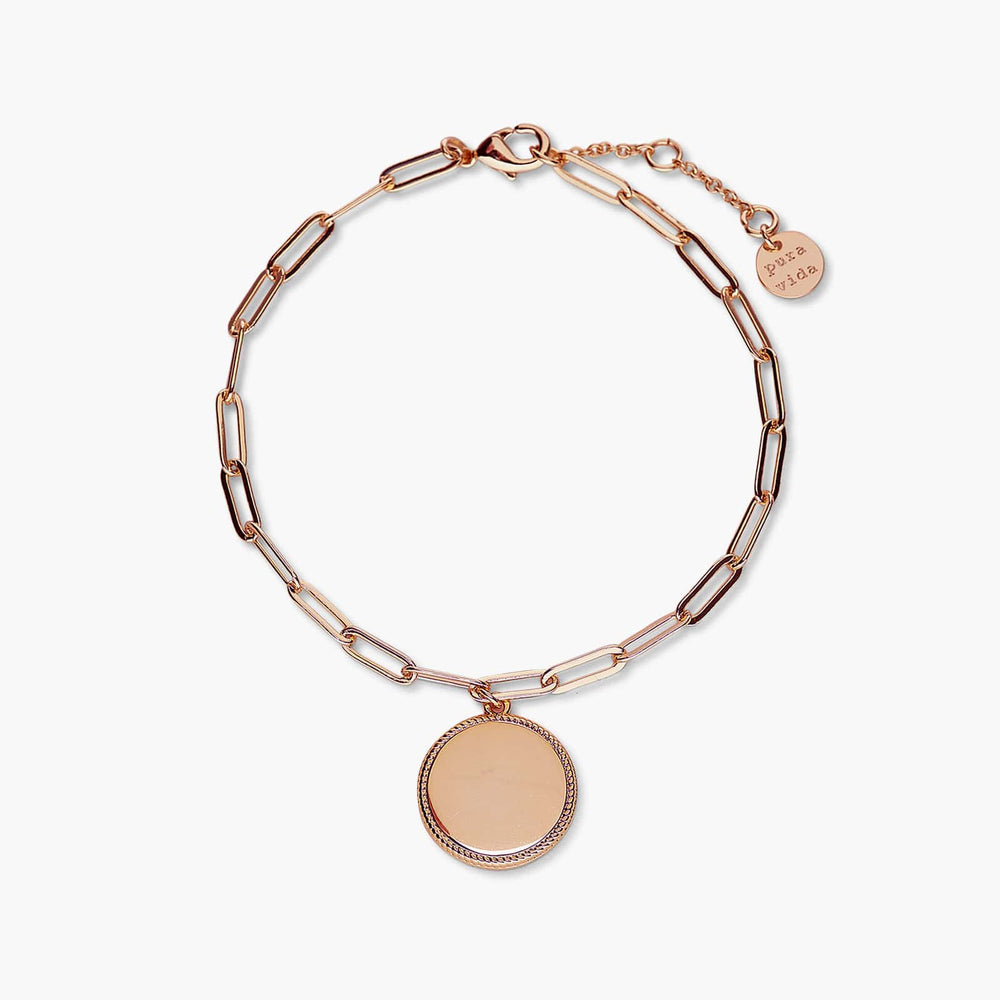 Adorne Coin & Pearl Round Link Chain Bracelet – Lula & Sasha
