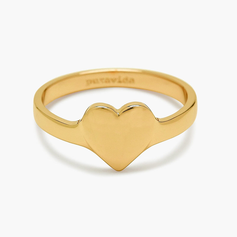 Engravable One Heart Ring 2
