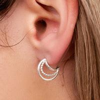 Triple Hoop Earrings Gallery Thumbnail