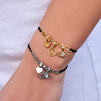 Harper Curb Chain String Bracelet Gallery Thumbnail