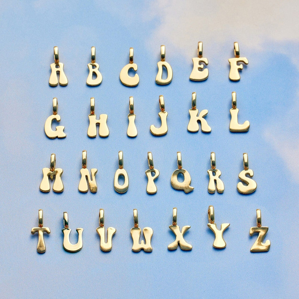 Harper Retro Alphabet Charm