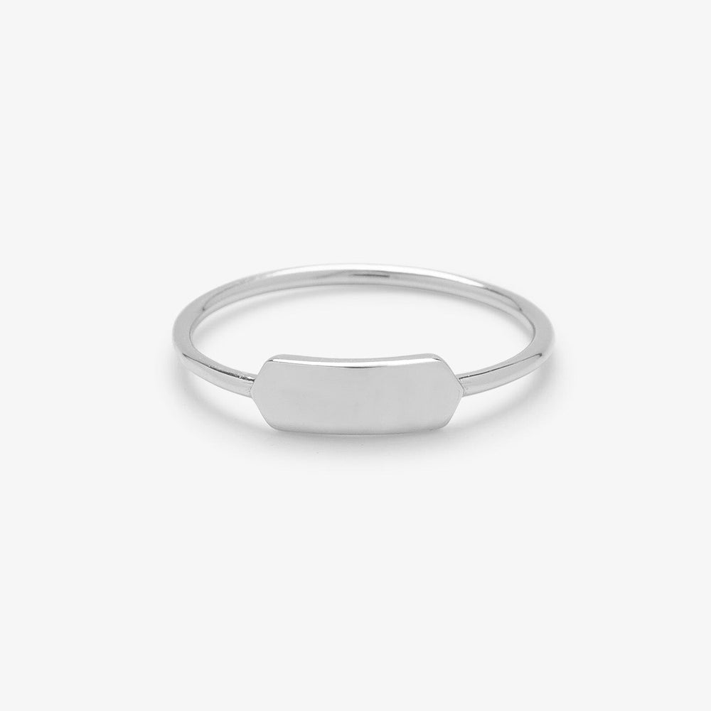 Demi-Fine Engravable Bar Ring 2