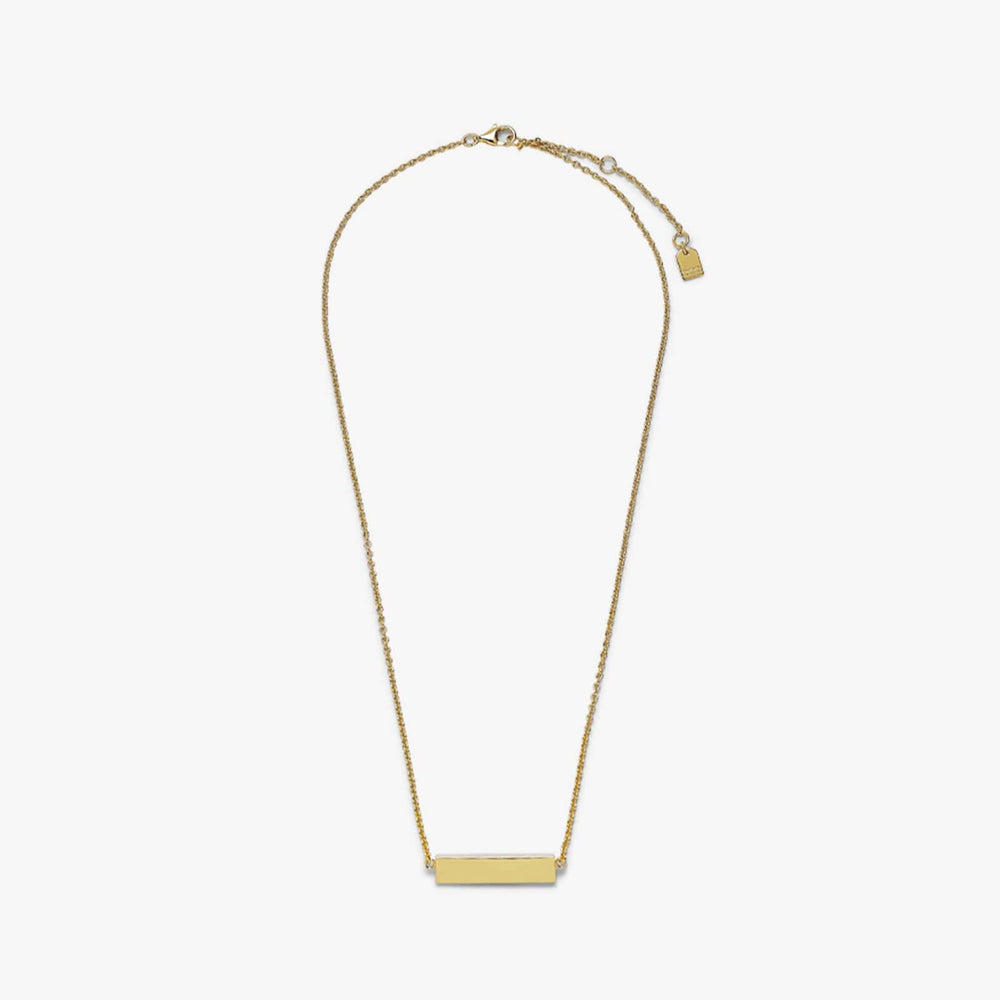 Demi-Fine Engravable Bar Necklace