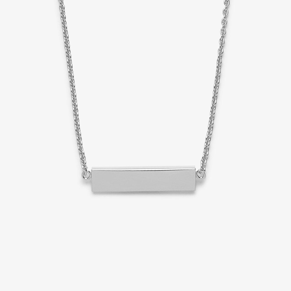 Demi-Fine Engravable Bar Necklace 2