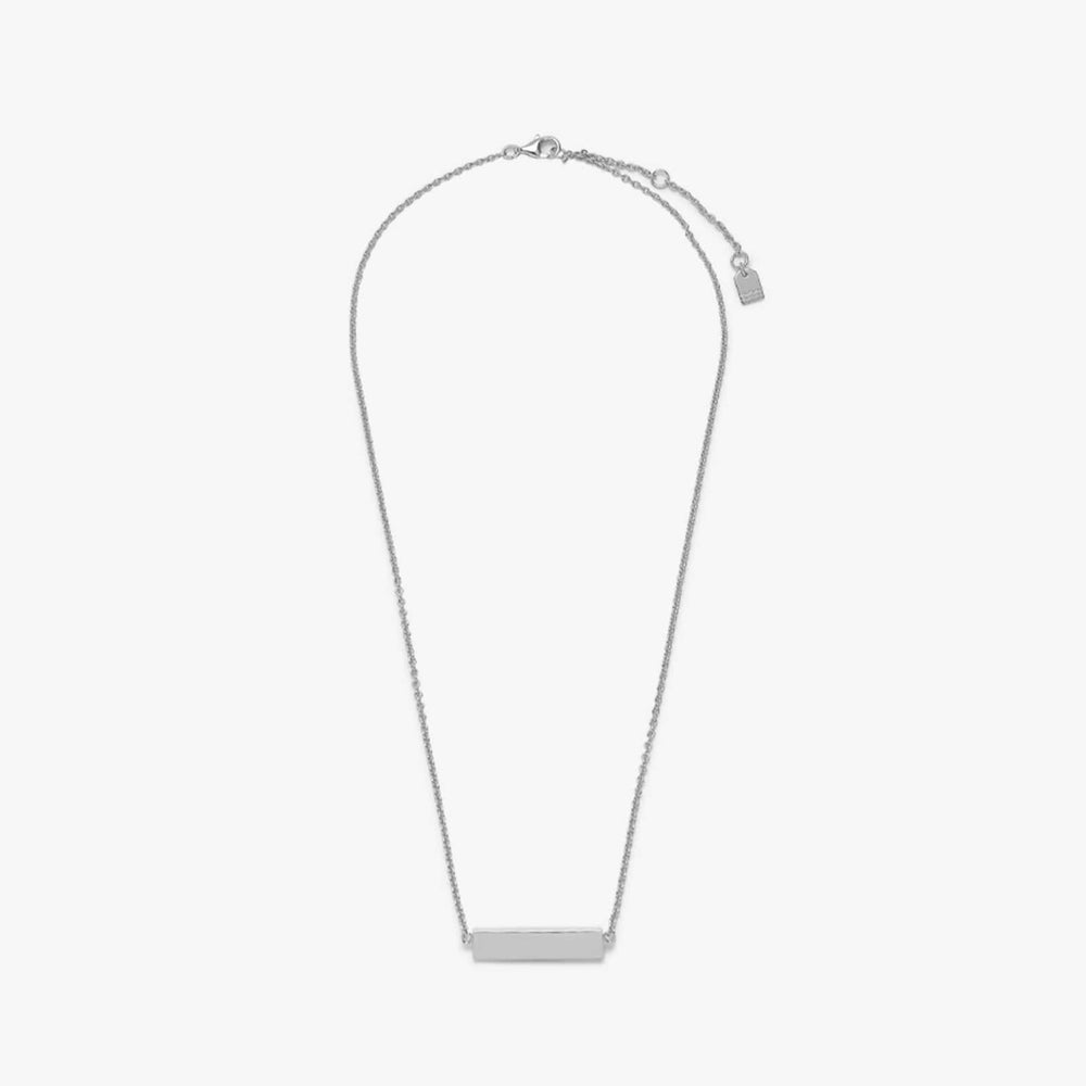 Demi-Fine Engravable Bar Necklace 6
