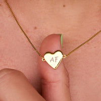 Demi-Fine Engravable Heart Choker Gallery Thumbnail
