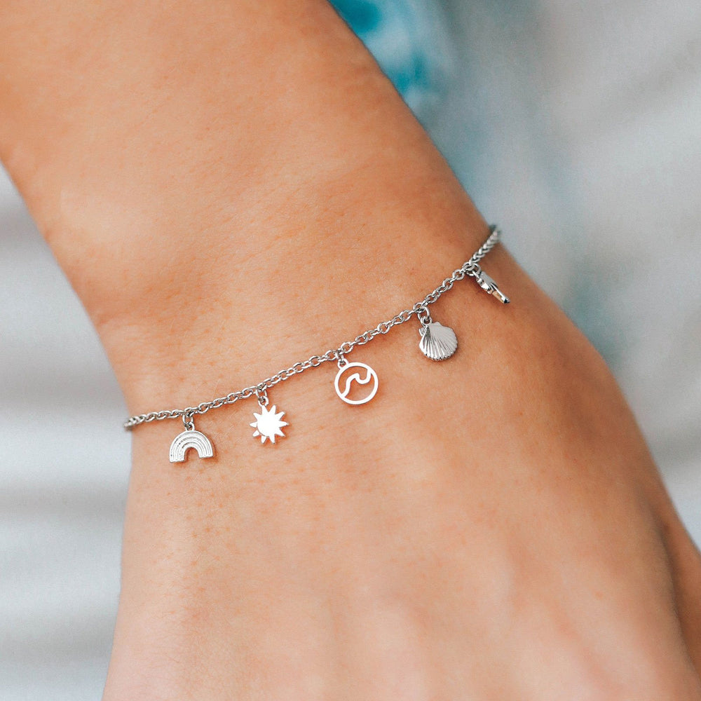 Unique Star Moon Love Beads Six-piece Anklet Women Bracelet