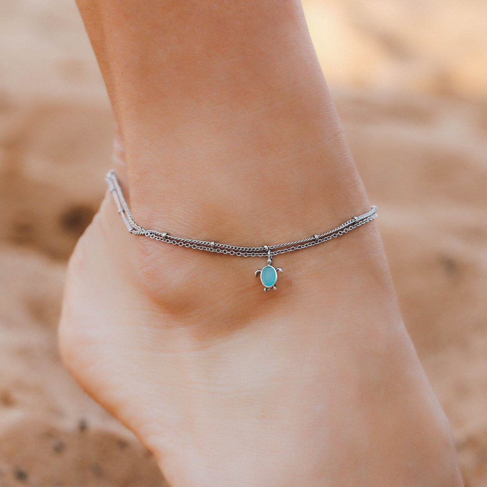 Buy Turtle Anklet Bohemian Foot Jewlery Boho Summer Surf Stones Online in  India  Etsy